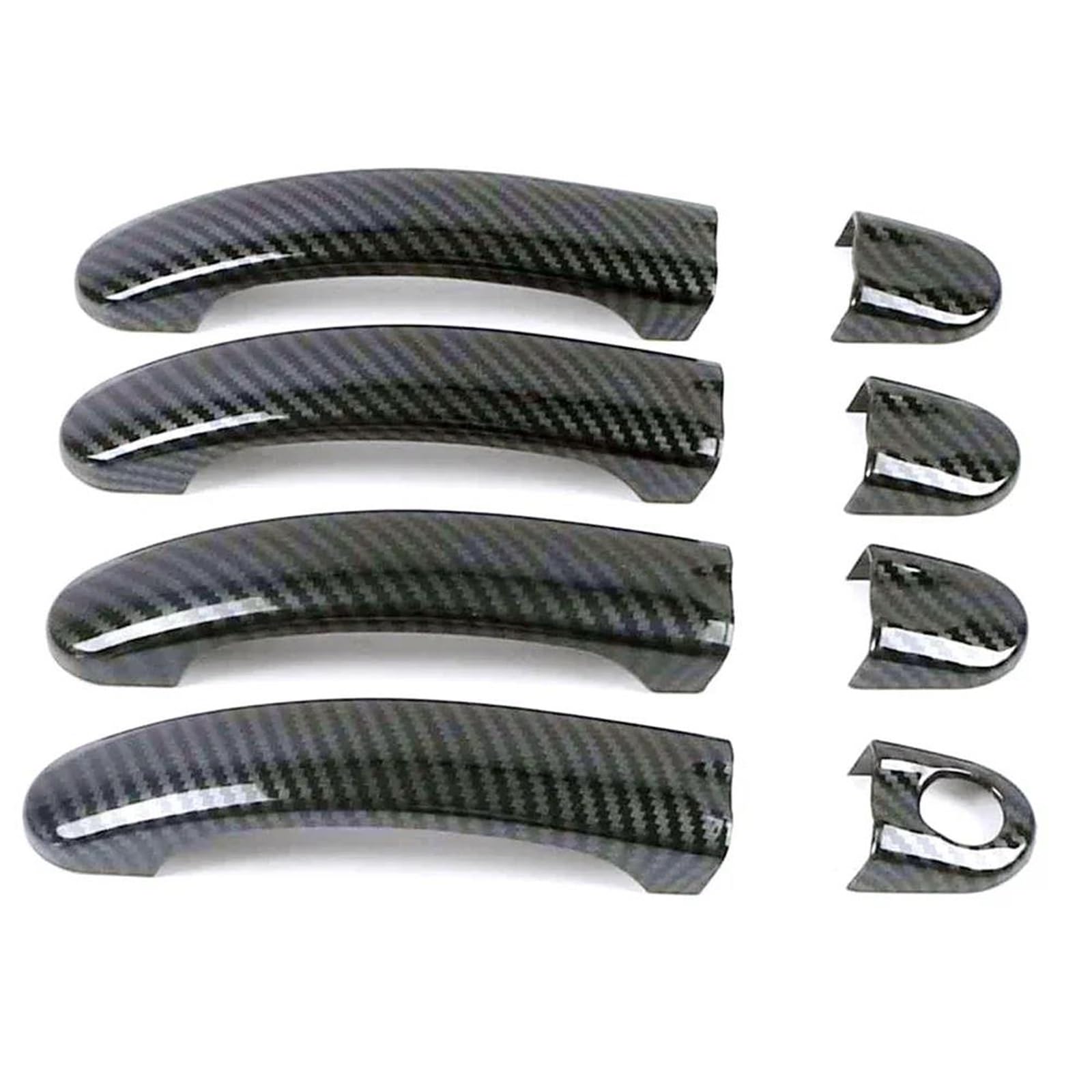 Yytemd Style 2 Door Handle Cover Trim Protection Sticker For Vw For Jetta Mk5 2005-2011 Chrome(Style 2)