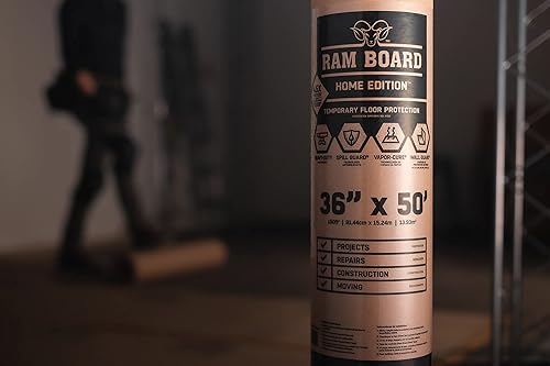 Miniatura 3 de Ram Board Edición para el hogar, resistente 36 pulgadas x 50 pies, pintura, remodelación, construcción, protección temporal del suelo (150 pies