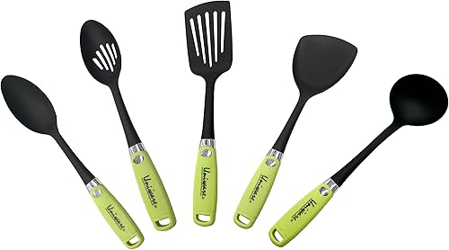 Miniatura 2 de Herramienta de cocina de nailon de grado alimenticio de 14 pulgadas para utensilios de cocina antiadherentes (cuchara ranurada antiadherente de 14