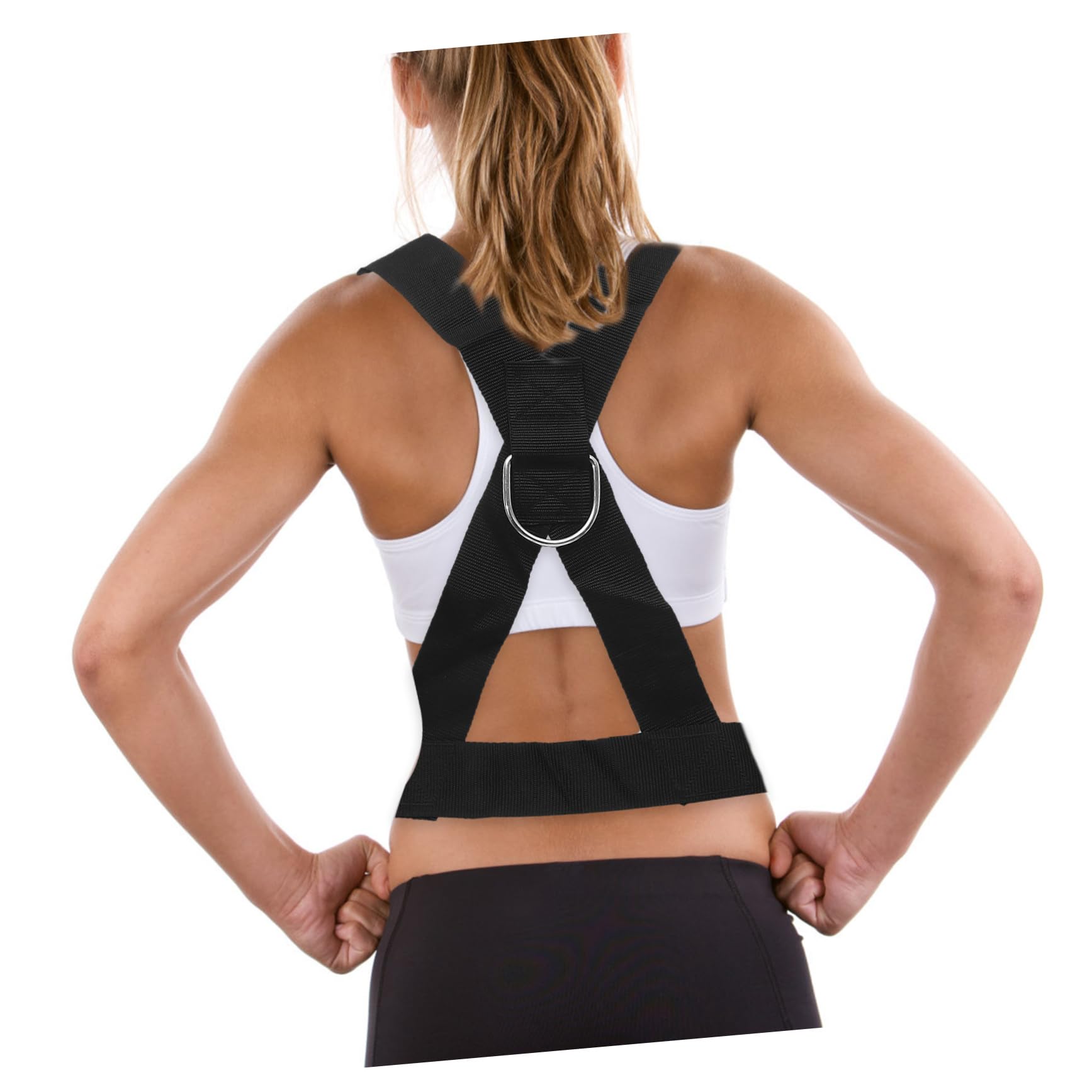 Kisangel Doppeltes Widerstandsband Trainingsgerät Laufwiderstandsband Trainingszugseil Stretchseile Fitness-Gym-ausrüstung Zufällige Farbe