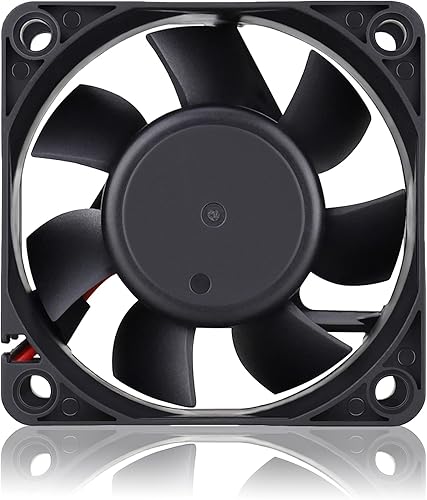 GDSTIME Ventilador de enfriamiento sin escobillas de 2.362 in x 2.362 in x 0.984 in 2.4 in 2 cables Dc 24v