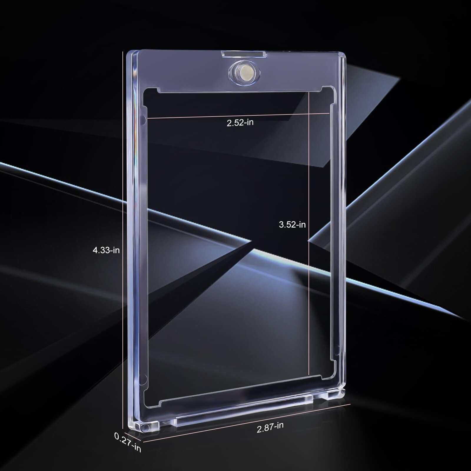 Mlikero 5 Magnetic Card Holders for Trading Cards 35PT Hard Card Sleeves Fit for MTG Football, Sports Cards - Image 2
