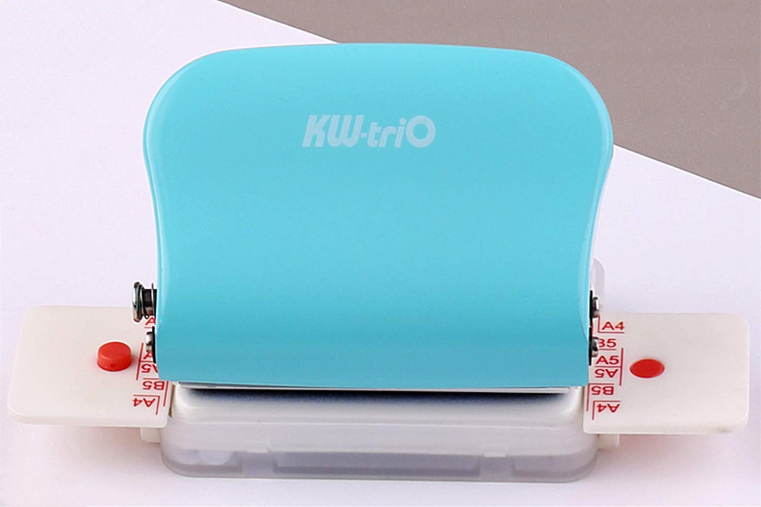 6-Hole Paper Punch Handheld Metal Hole Puncher 5 Sheet Capacity 6mm for A4 A5 B5 Notebook Scrapbook Diary Planner