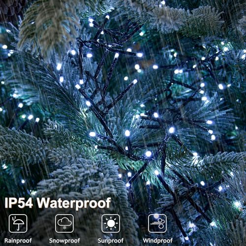 Image of BSGlobal 2 Pack Battery String Lights Total 20Ft 400 LED Christmas Lights