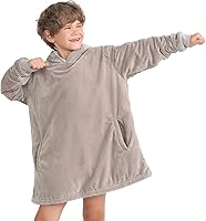 Vista 20 de LetsFunny Manta con Capucha, Sudadera Manta de Forro Polar Sherpa de Gran Tamaño Usable, Súper Suave, Cálida y Acogedora con Bolsillo Gigante