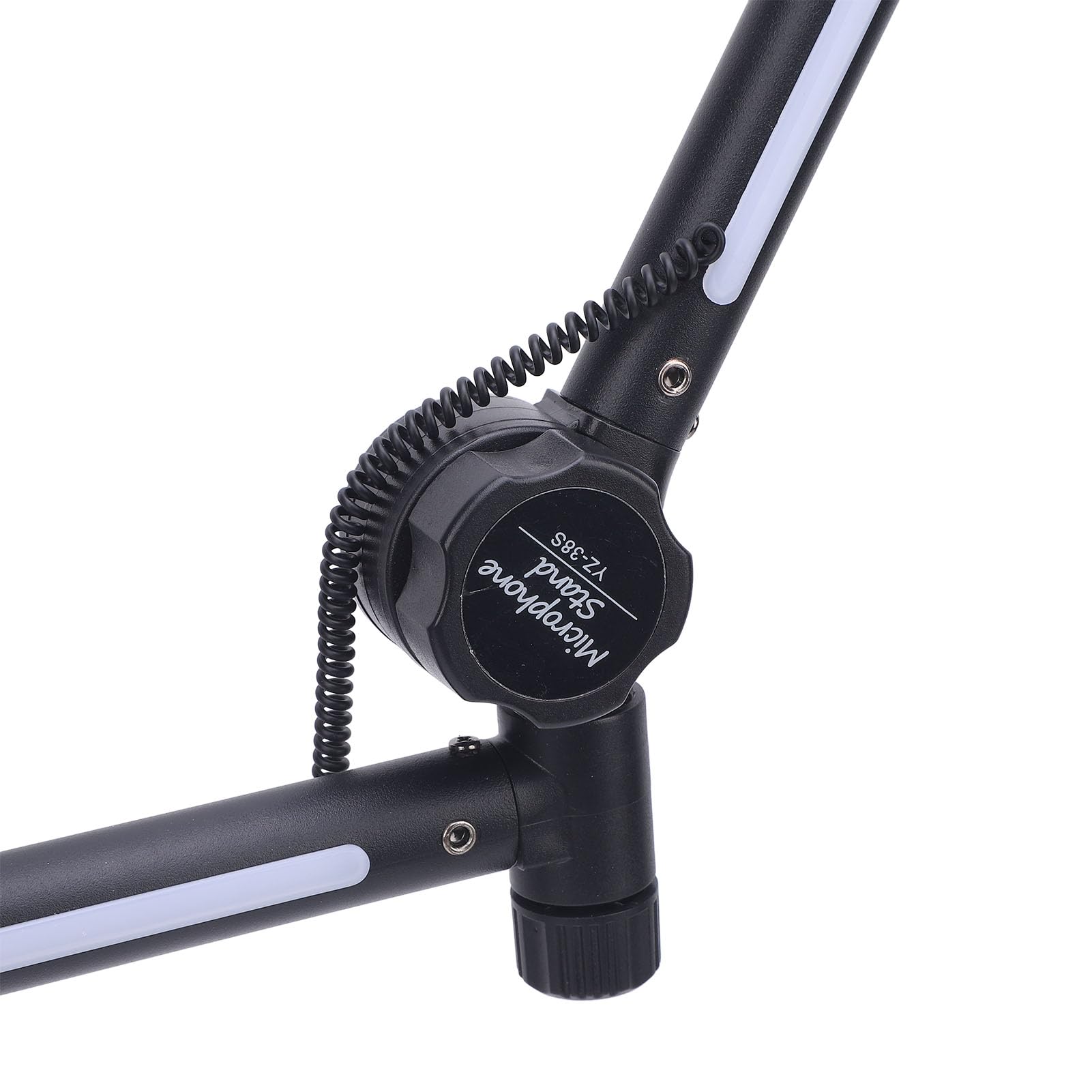 Generic Mikrofon Pojemnościowy USB Wszechstronny Zestaw Stojaków Mikrofonowych RGB do Domowego Przesyłania Strumieniowego na żywo Dostosuj Spotkania Klasowe Online Gry, Metal + ABS, 22 Tryby Kolorów
