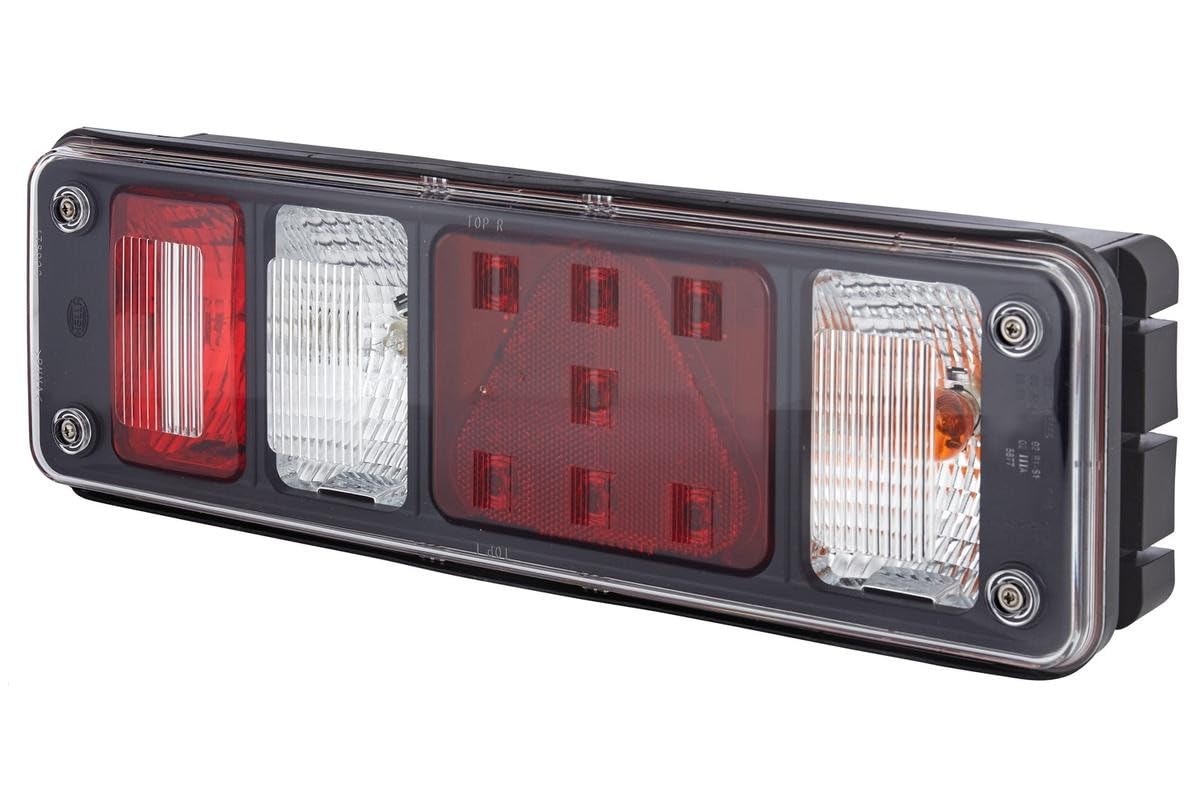 HELLA 2VP 340 961-021 Feu arrière - Hybride - 24V - Montage en saillie/vissé - Couleur du voyant: limpide - Fiche: EasyConn 1 x 7/EasyConn 4 x 2 - Fiche: Mâle - droite - Quantité: 1