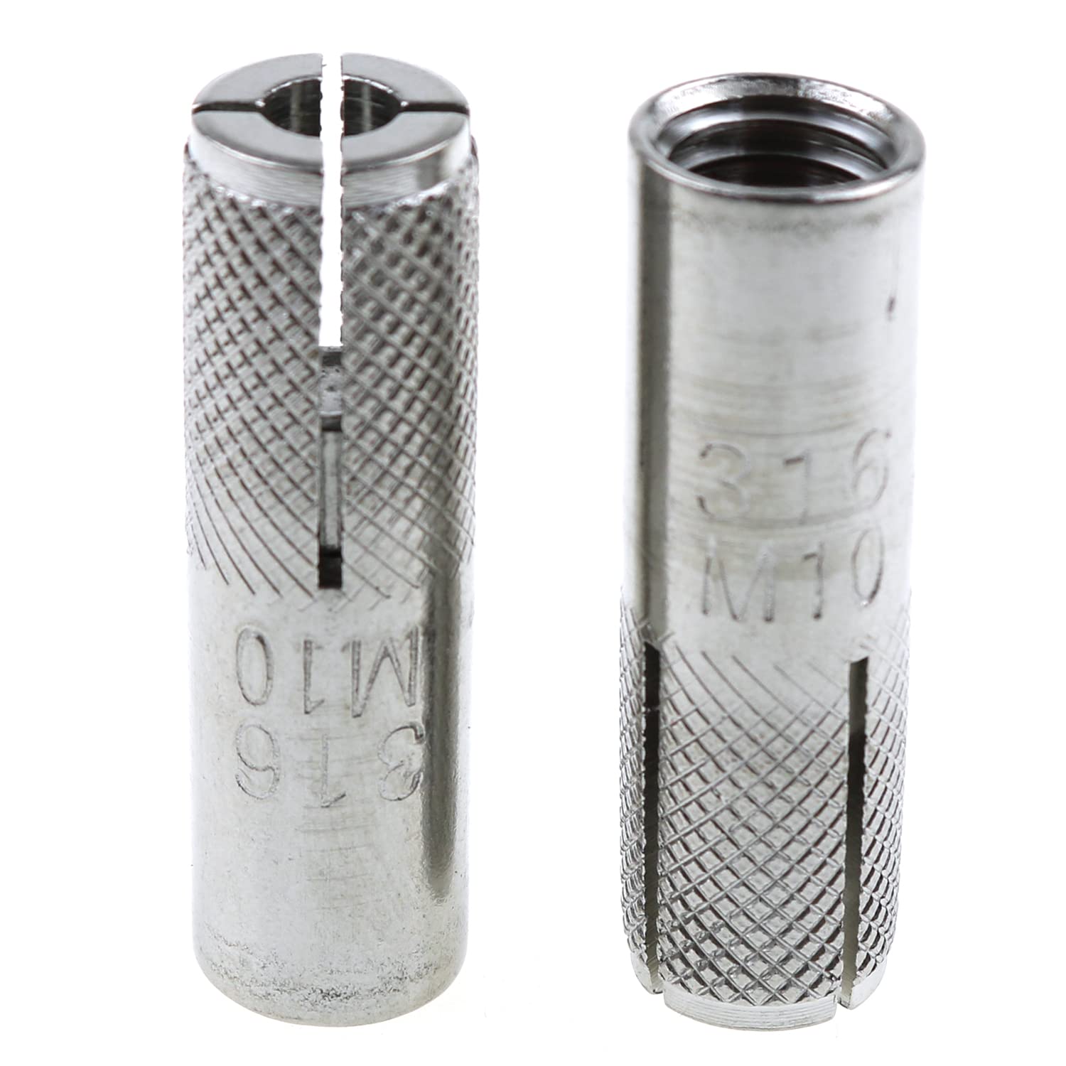 Buy Dropin Anchor Eoutstanding 2PCS 40x12mm 316 Stainless Steel M10