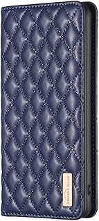 Nadoli - Funda elegante para Xiaomi Redmi A1, funda magnética oculta de piel sintética con soporte para tarjetas, a prueba de golpes, color azul