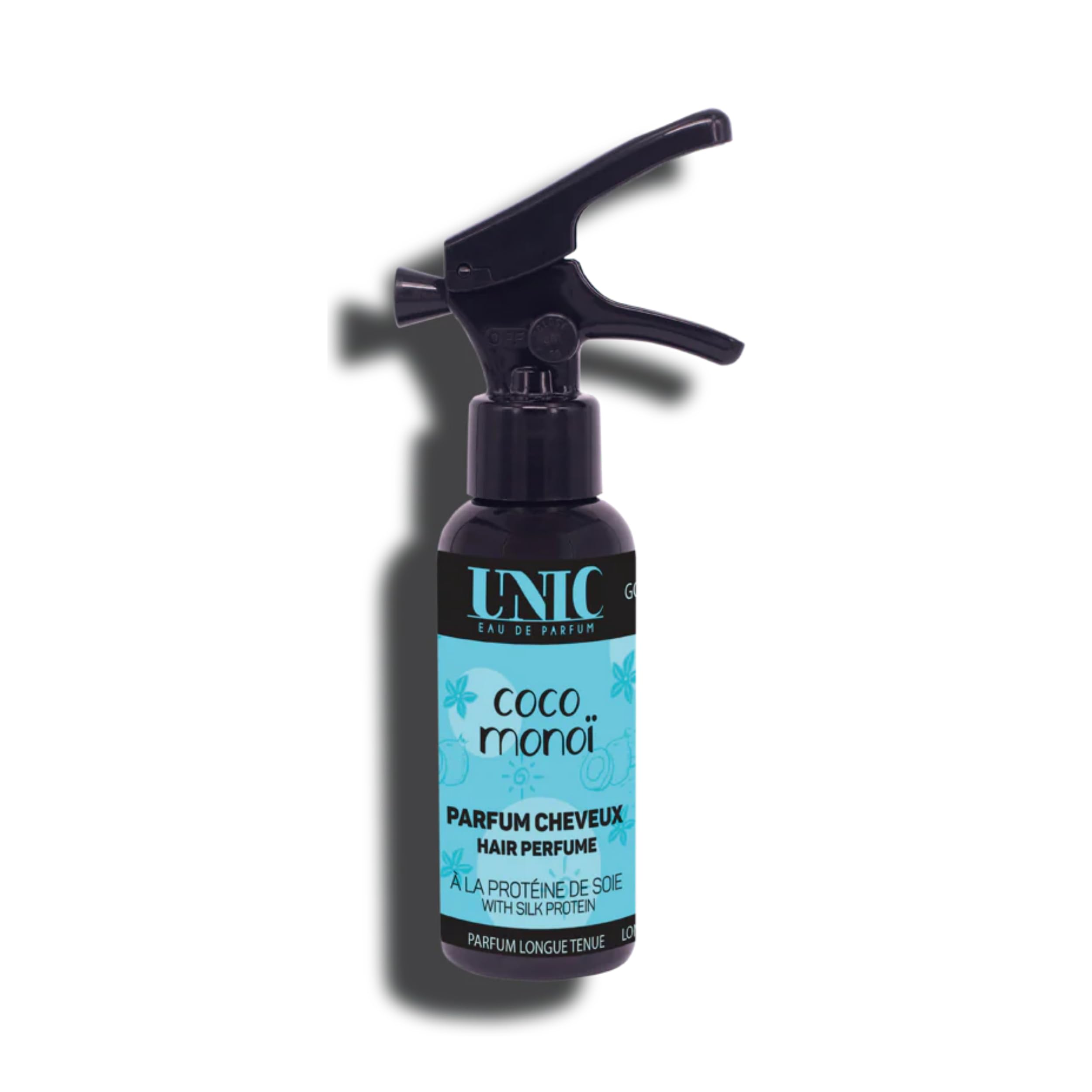 DUO UNIC - Parfum pour Cheveux Sunny Monoï – Brume Capillaire Solaire Coco et Monoï – Sillage Estival et Vanillé – 2 x 50 ML - Fabriqué en France