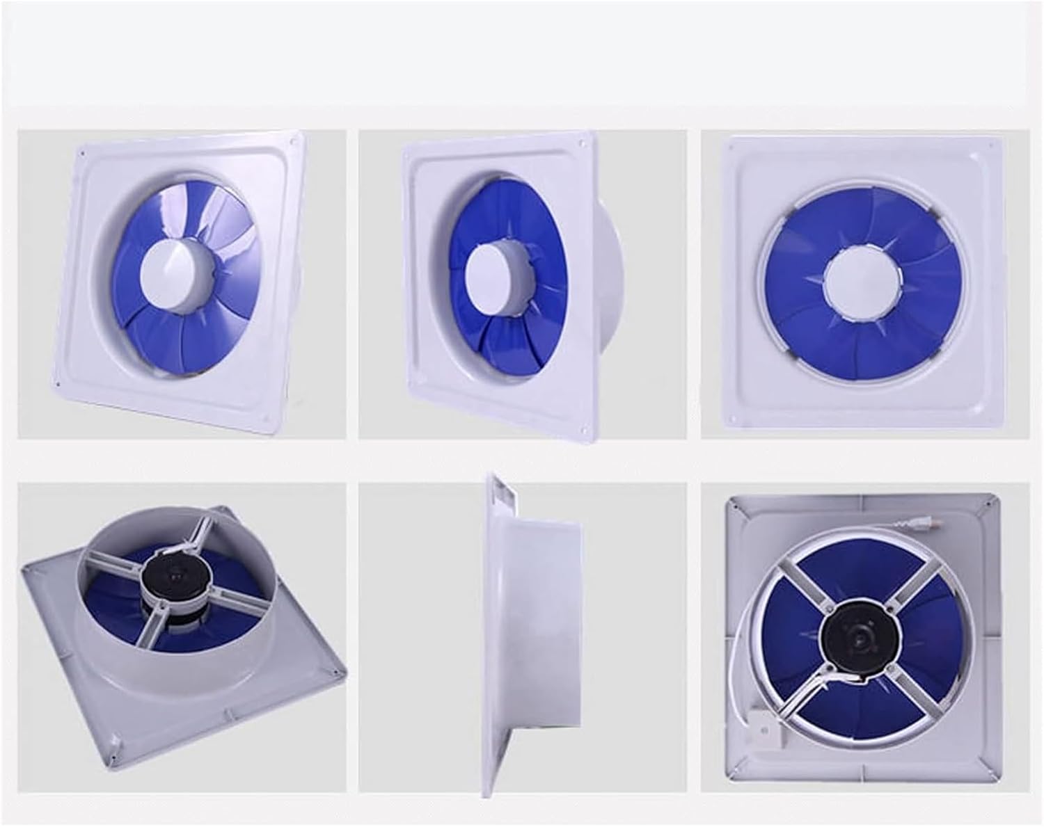 Kitchen Exhaust Fan, Extractor Fan Ventilation Fan Window Silent Ventilation Fan Kitchen Range Hood Fan Powerful Ventilation Fan