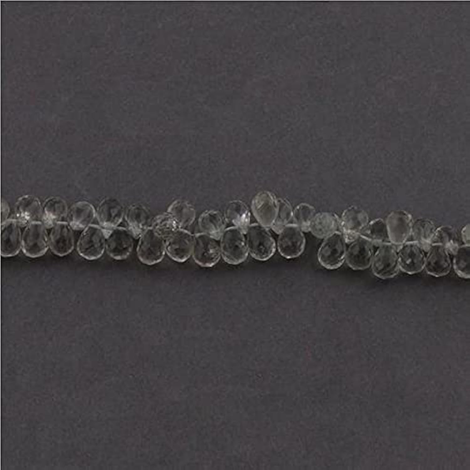 Green Amethyst Faceted Briolettes LKBEADS - Finir vos Bijoux sans Pierres Ternes ni Teintées