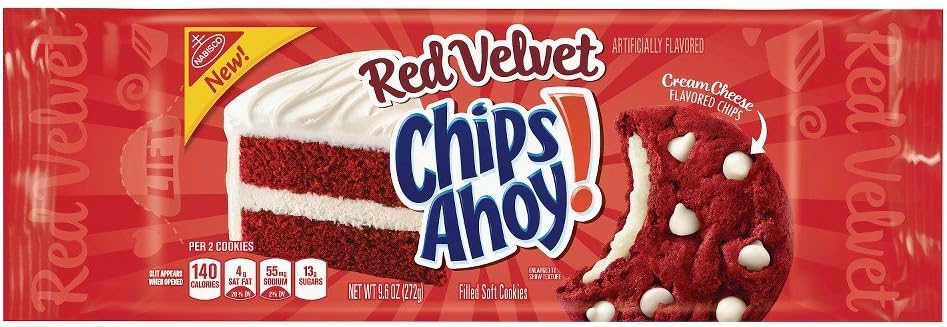 Nabisco Red Velvet Chips Ahoy!, 9.6 OZ