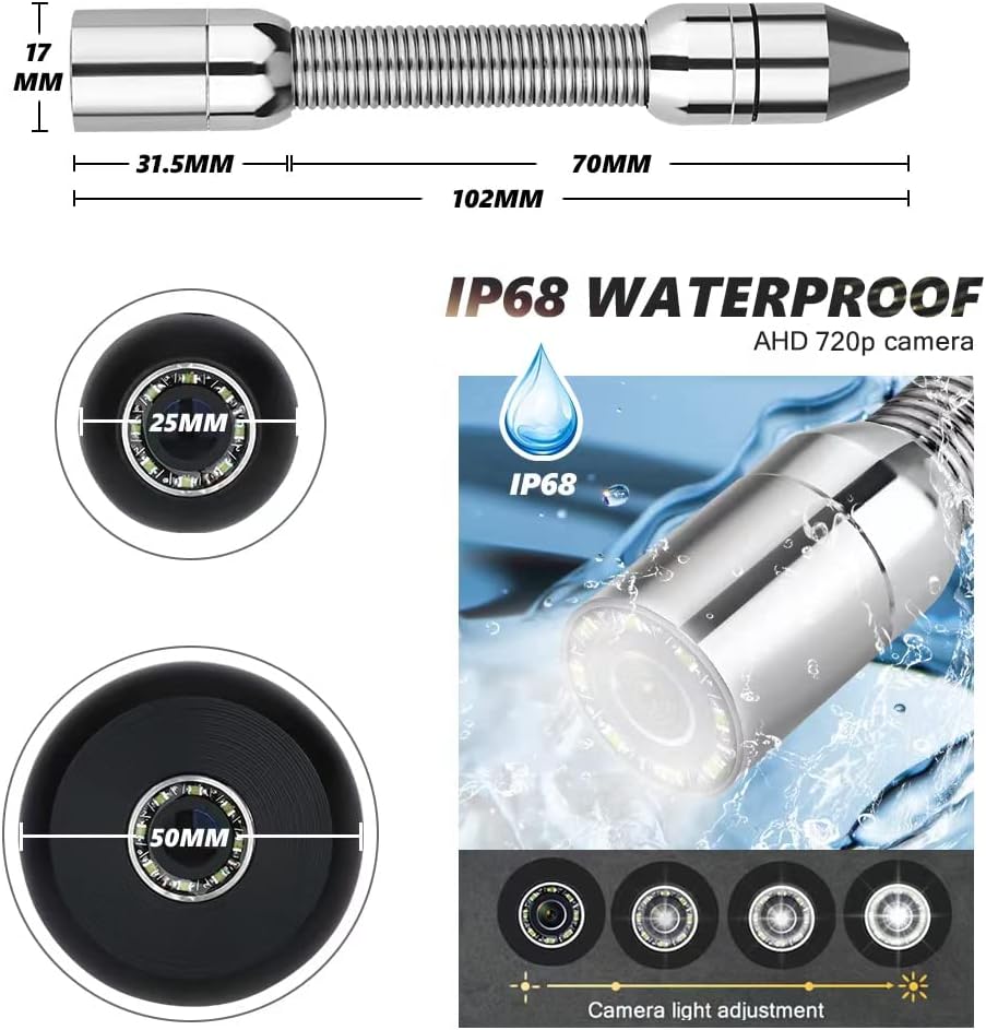 MOUNTAINONE Camera Head Features and IP68 Waterproofing