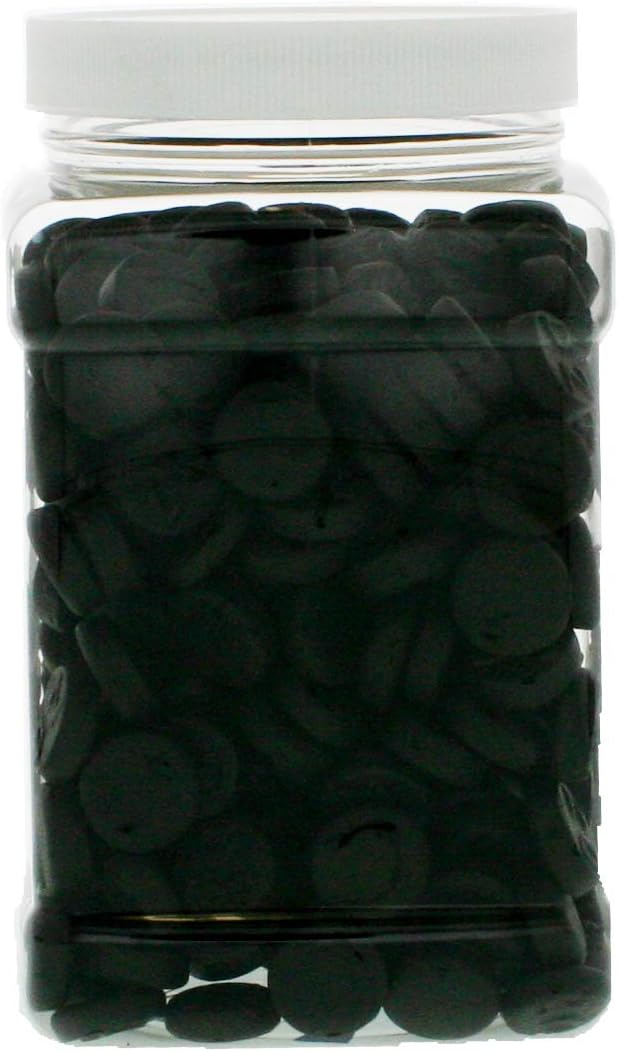 Double Salt Licorice 2.25 Pound - Custom Double Salt Bulk Licorice Candy in a 48 FL OZ Gift Ready Reusable Square Jar