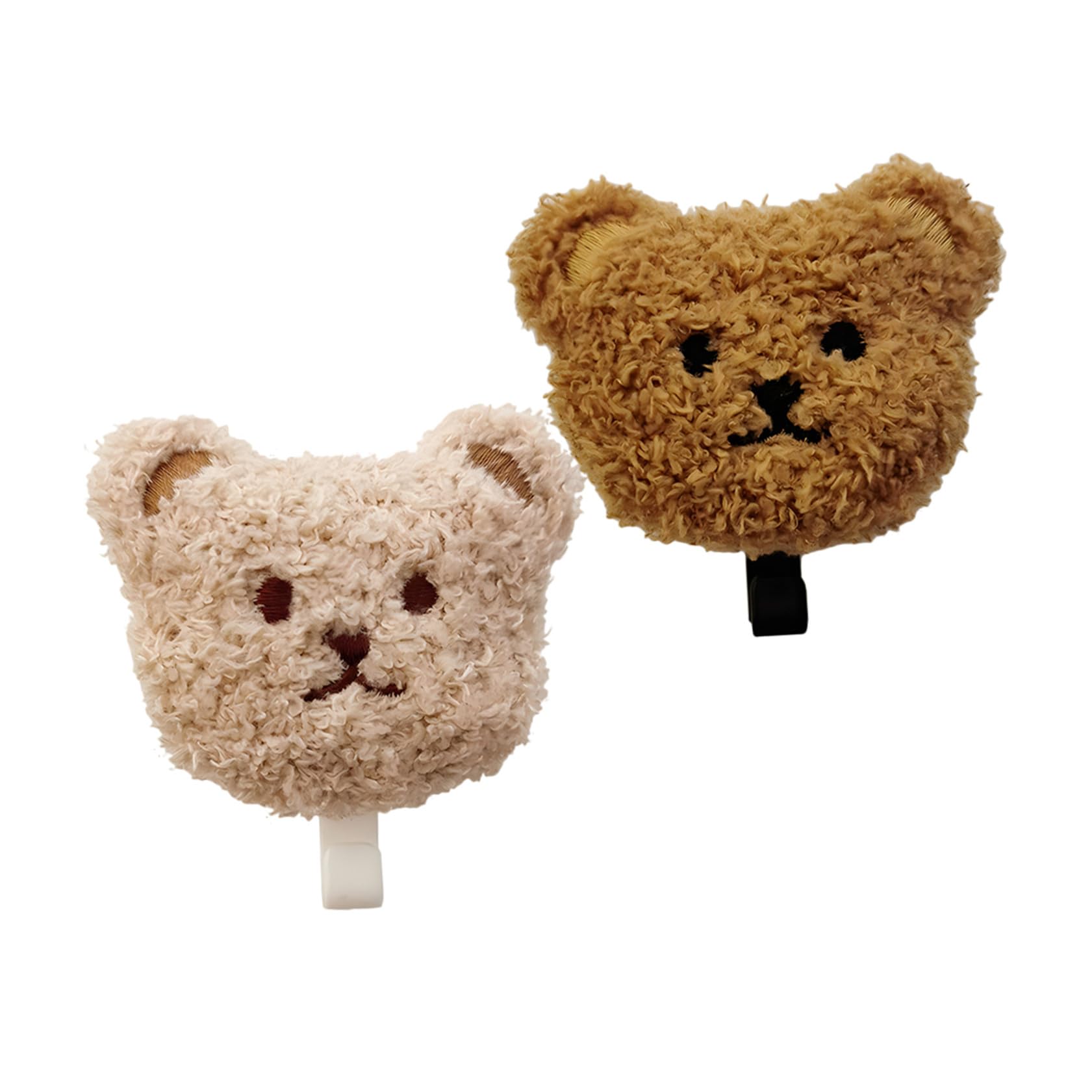 Ipetboom Gancio a Muro Orsetto Peluche Adesivo 2 Pezzi per Chiavi | Pp Legno, per Asciugamani e Ombrelli, Design Autoaderente da Porta, Stile Tenero