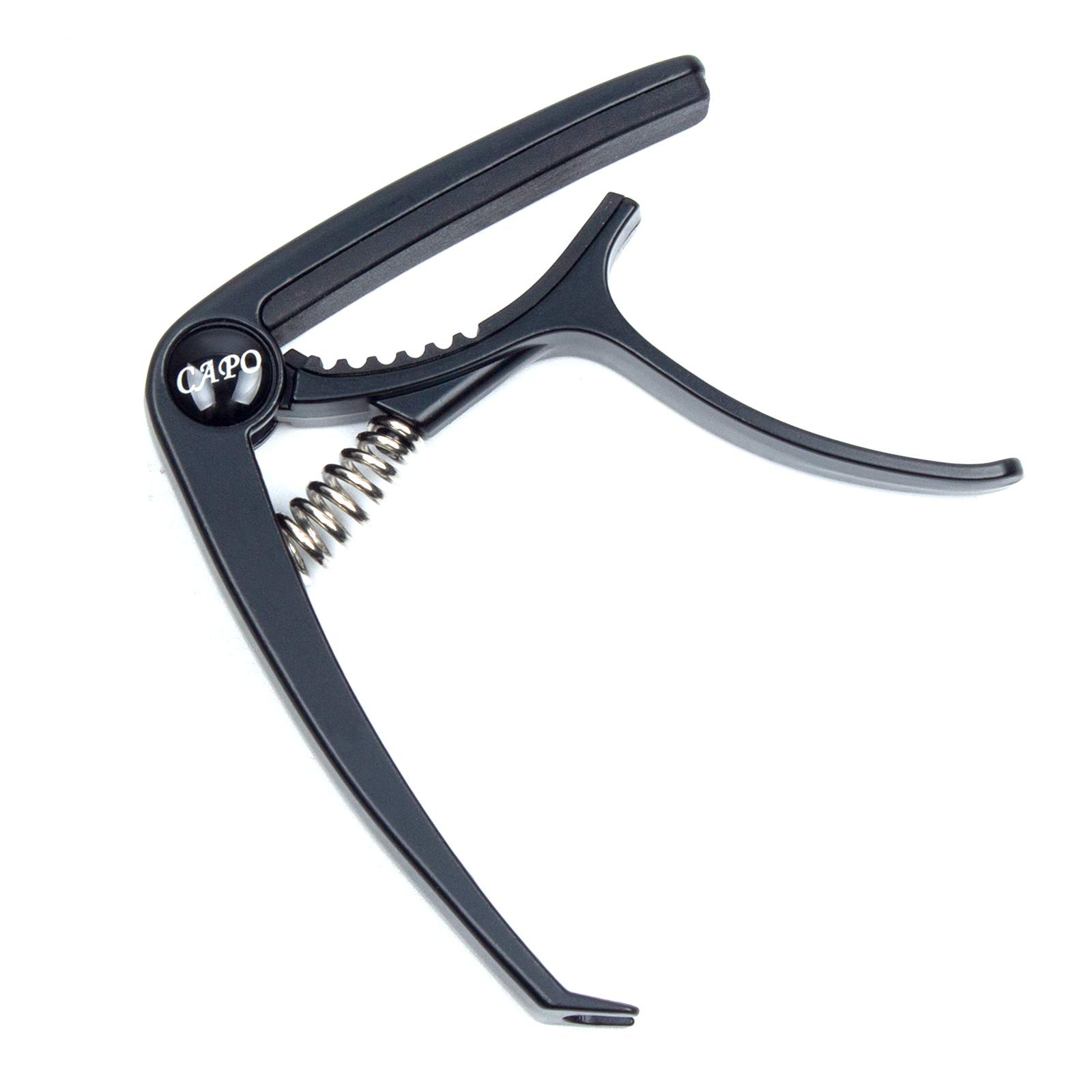 Guitar Capo for Acoustic, 2 in 1 Zinc Metal Capo with Quick Release Strong Spring Black Guitar Capo for Acoustic Electric Guitar No Buzzing Ukulele Mandolin Banjo Accessories