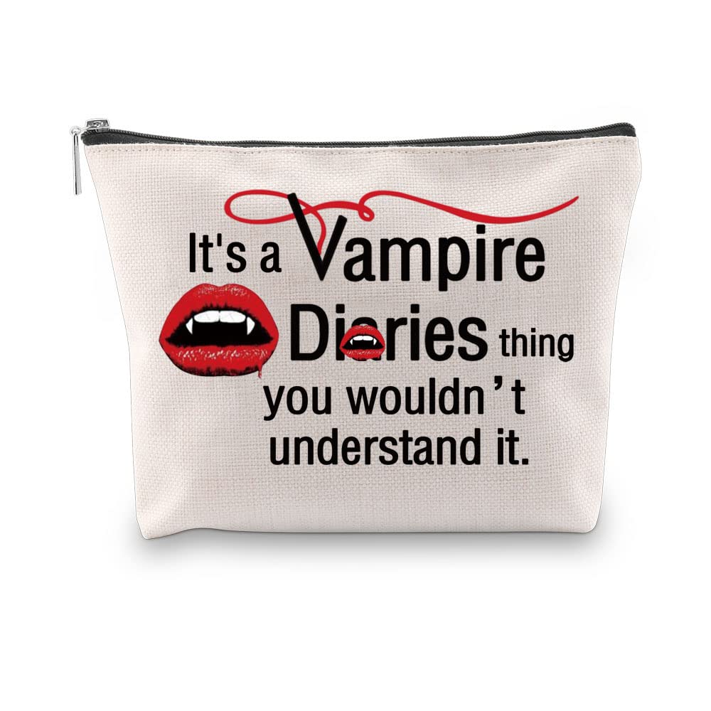 AKTAPThe Vampire Diaries Merch Makeup Pouch The Vampire Diaries Fans Gift It's A Vampire Diaries Thing, Vampire Thing Bag