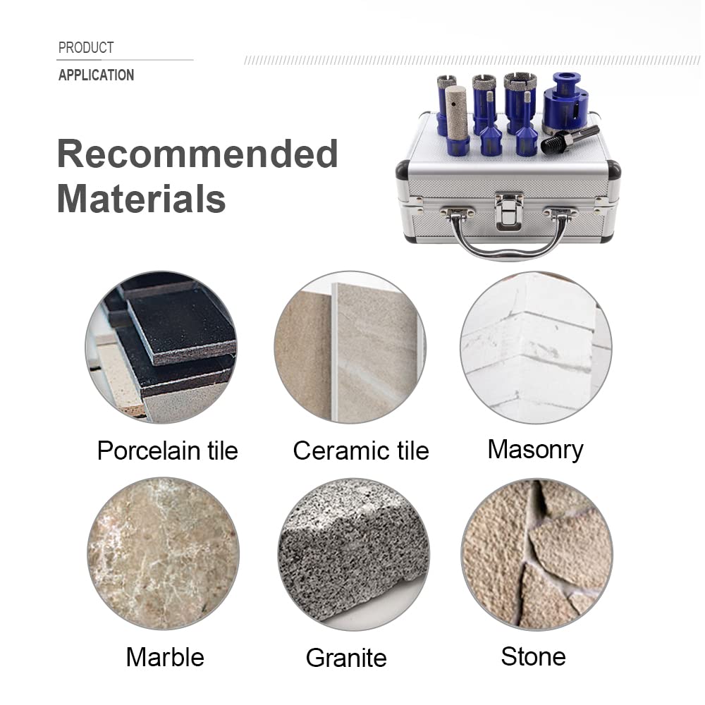 SHDIATOOL 1-3/4-Inch Diamond Chamfer Bits,Milling Bits,Countersink Bits for Shaping Bevelling Porcelain Tile Marble Ceramic Granite 45MM