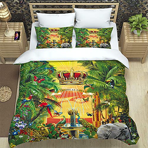 Housse de couette 240x260 avec fermeture éclair pratique pour parure de lit - 2