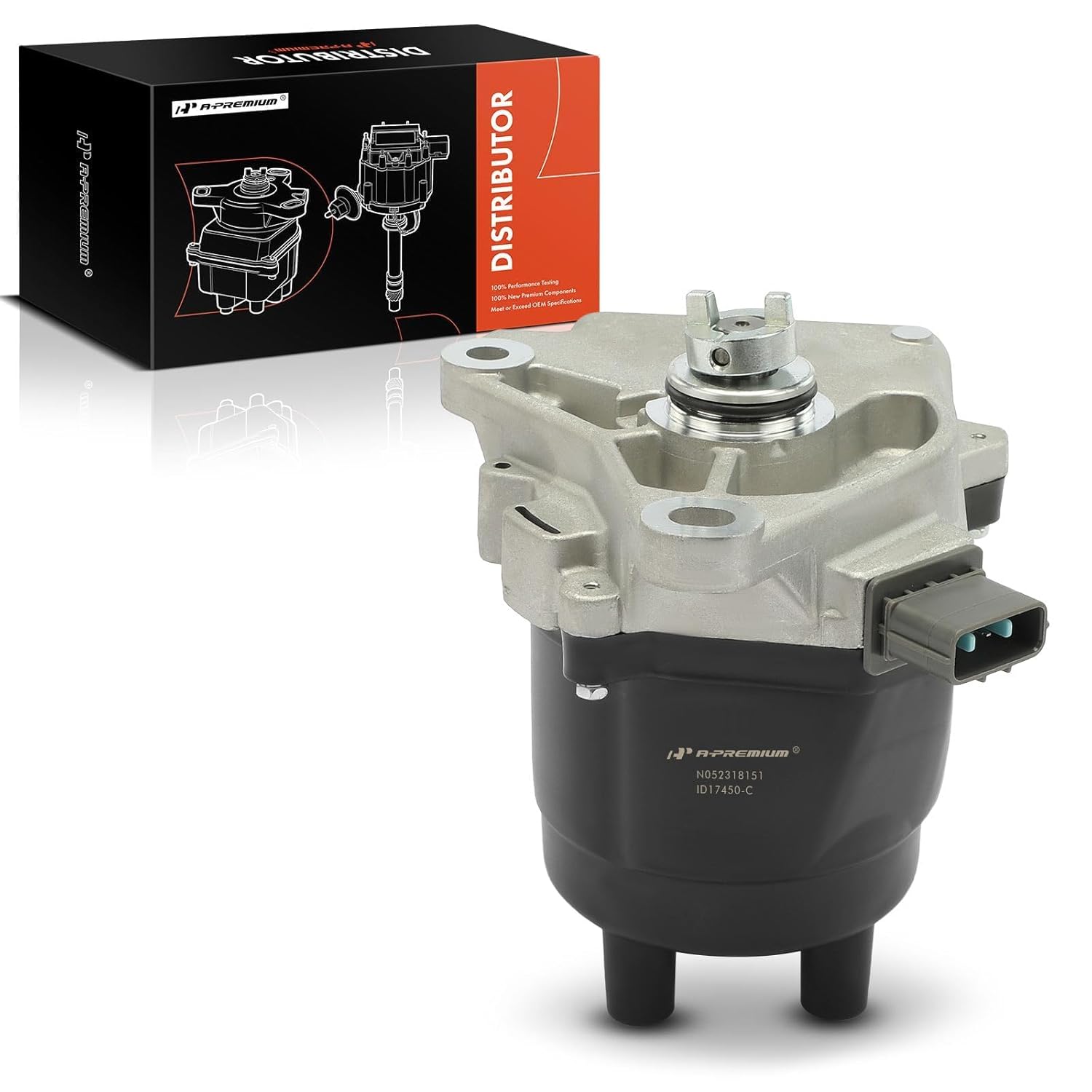Distribuidor de Ignição A-Premium com Tampa e Rotor Compatível com Honda Accord 1999-2002 L4 2.3L