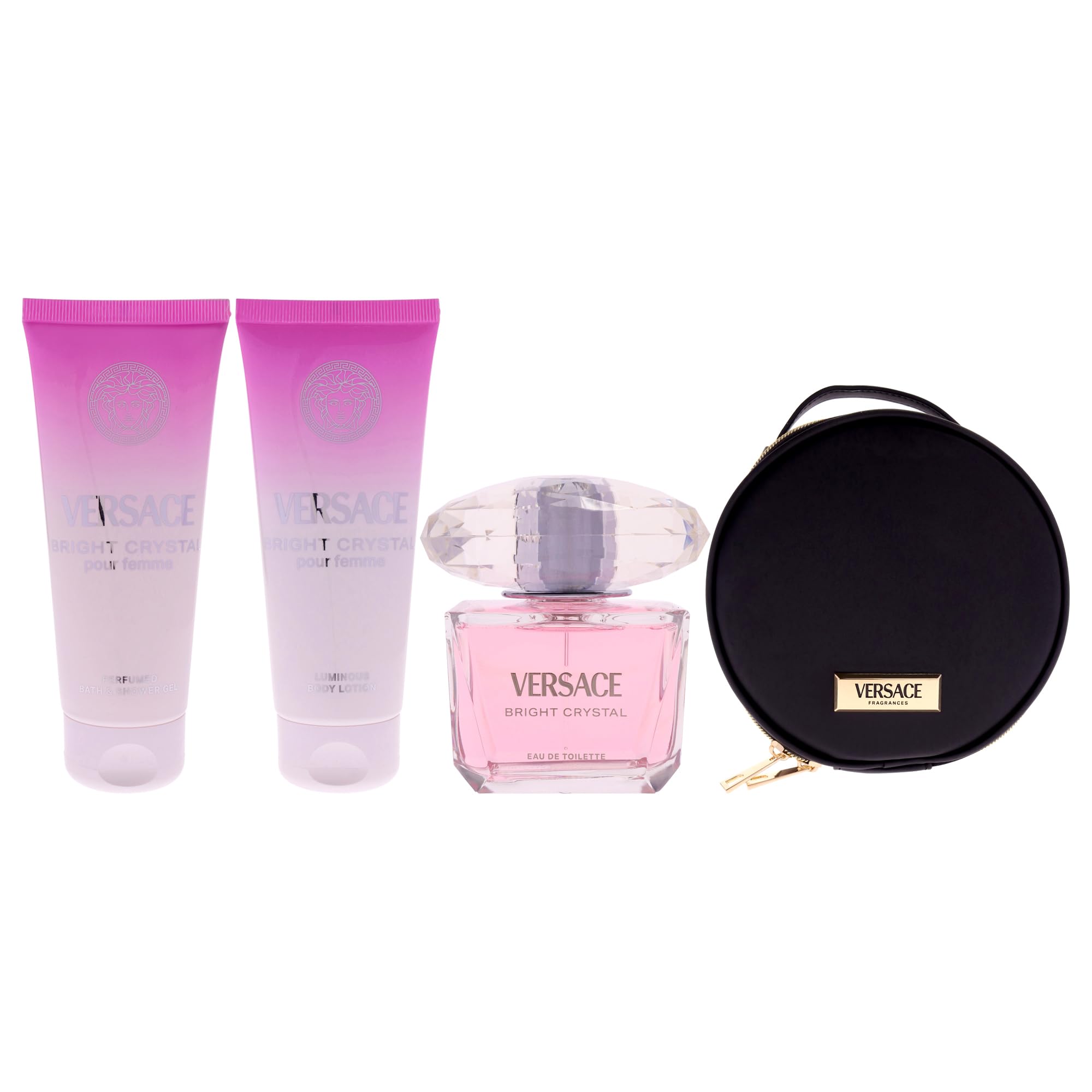 Versace Versace Bright Crystal 3oz EDT Spray, 3.4oz Body Lotion