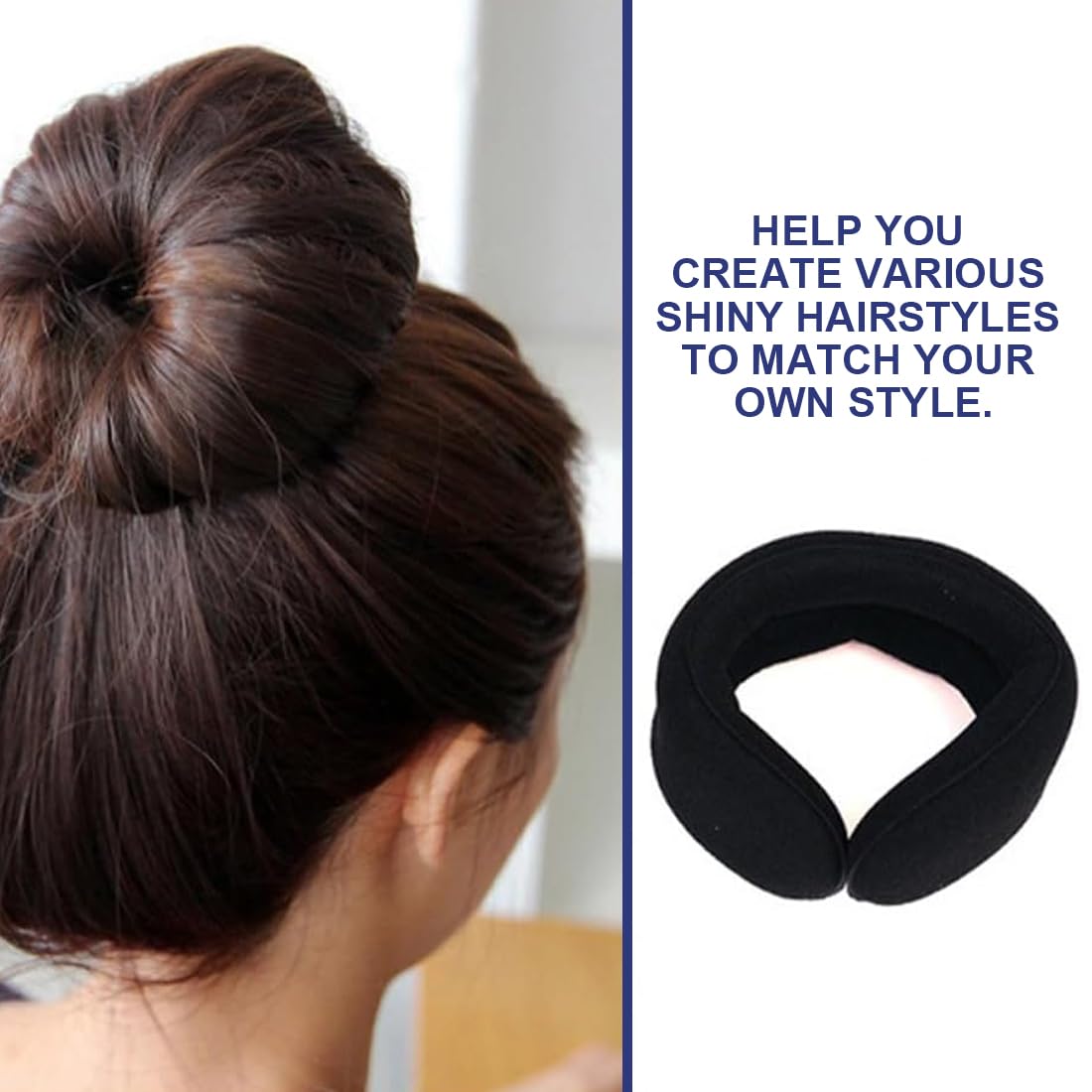 4 pezzi Bun Maker, Pillow Top Hair Stylist, Hair Plate Maker, Bun Maker, Magic Bun