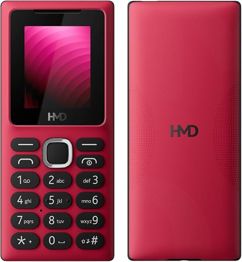 HMD 100 Keypad Mobile Phone | Dual SIM, Long Lasting Battery, Durable Design, Wireless FM Radio, Phone Talker, 1-Year Repl...