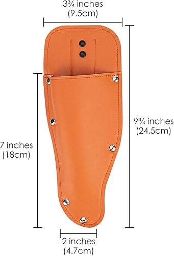 Miniatura 2 de Black Pruning Shear Bag, Gardening Pruner Shears, Sheath Pruner, Sheath Protective Case, Pruning Shear Tool Belt Holder 9.84 x 3.93 x 0.74 inches