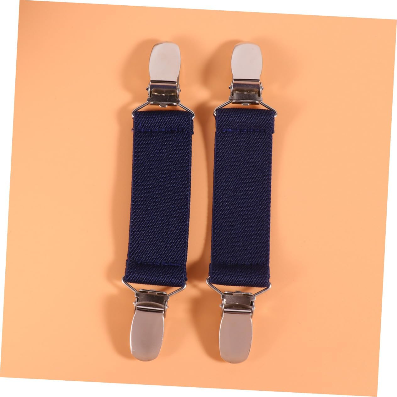 4pcs Bed Sheet Clips Non- Fasteners for Cushions and Mattresses Elastic Grippers Belt Secure Bedding and Upholstery Material Navy Color