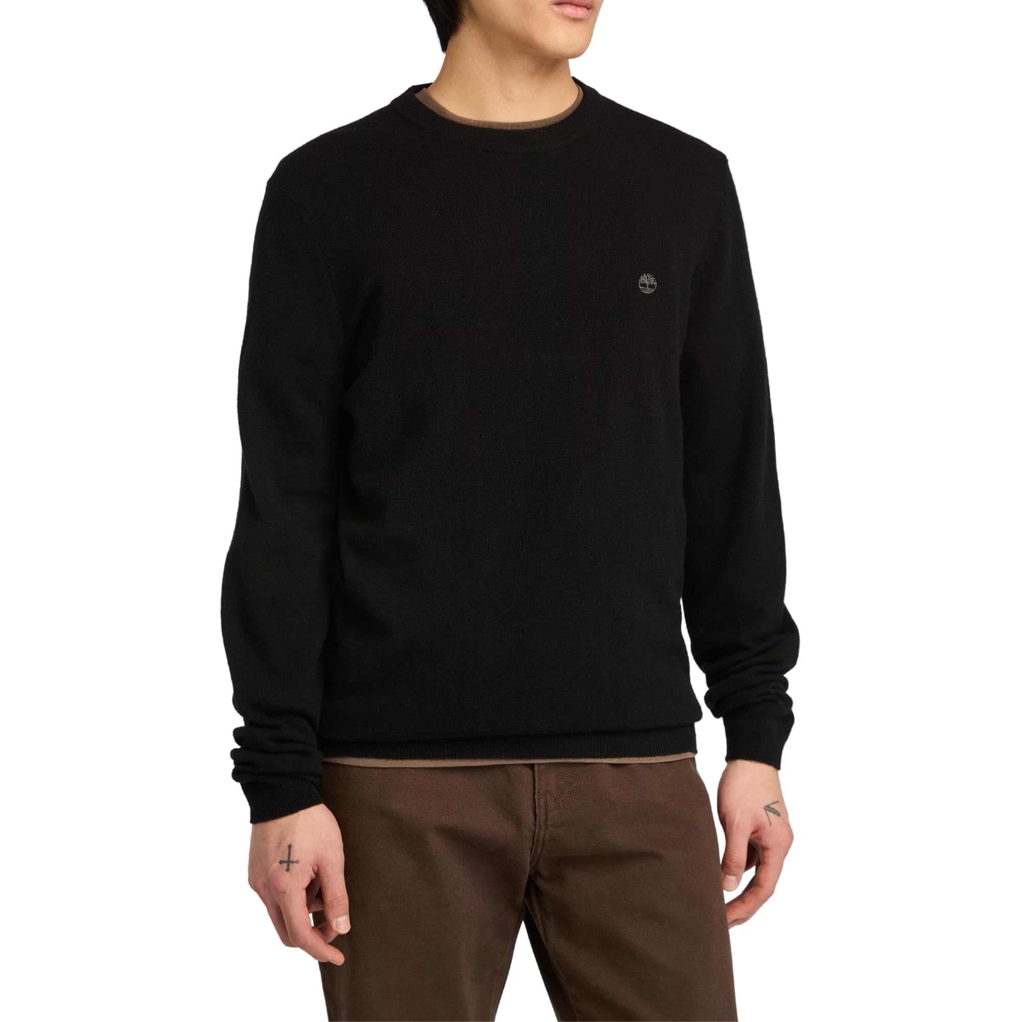 Timberland Maglione da Uomo in Lana Merino Cohas Brook Nero Taglia S Codice TB0A2BFHX65