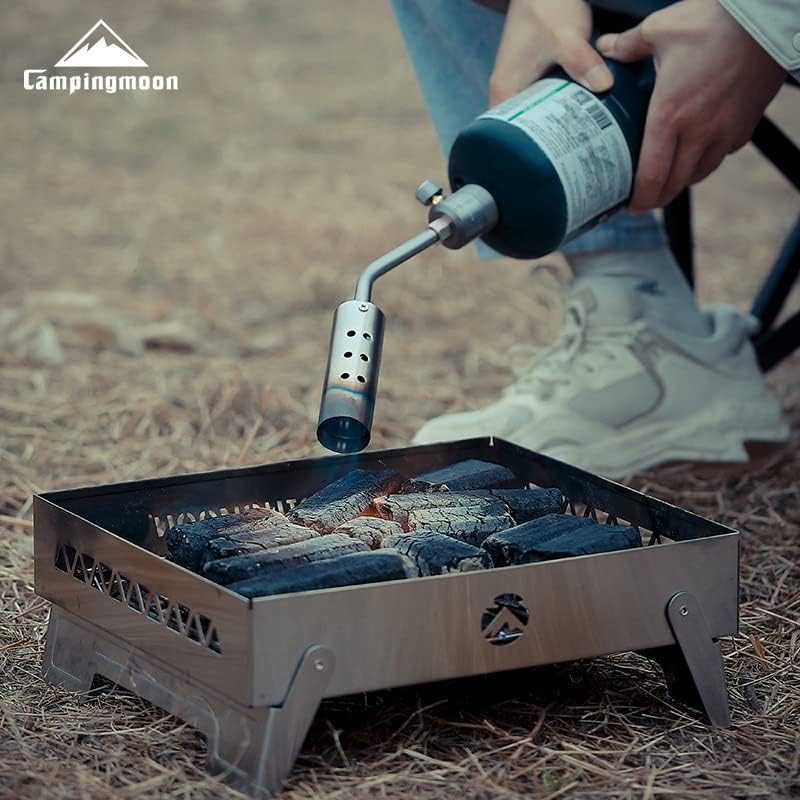 Miniatura 5 de Campingmoon - Cabezal de antorcha de propano MAPP, parrilla de camping con válvula de control de llama para barbacoa, fogata, chimenea MT-3915-PG