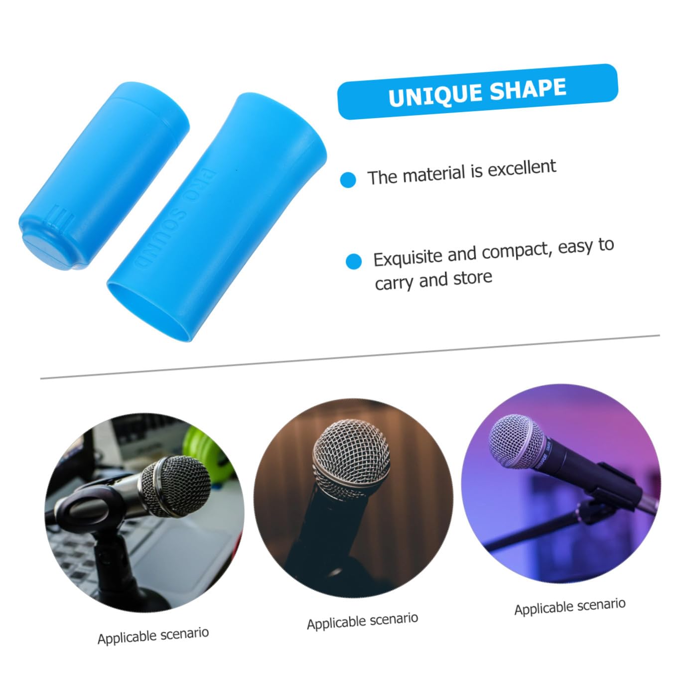 Alasum 5sets Cover Protettiva Silicone Per Microfono Manicotto Antiscivolo Per Microfono Accessorio Per Bar Palchi e Ktv