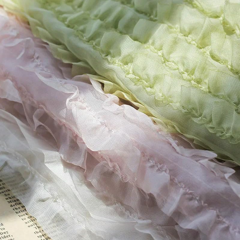 150 cm breit 200 cm lang Krepp-Chiffon-Stoff Spitze Bestickt halbdurchsichtiger Chiffon-Stoff Meterware Chiffon-Stoff für Stoff DIY-Schal