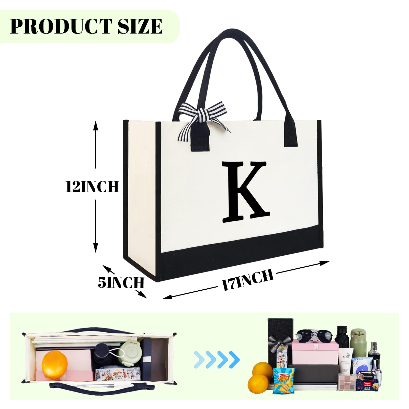 Personalized Crochet Bag Organizer - Large Yarn Tote With Monogram For Knitting Supplies - View #8