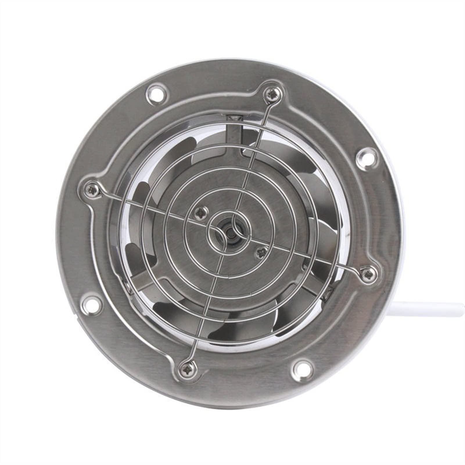 Extractor de Aire de 4 Pulgadas para baño, Extractor de Acero Inoxidable, ventilación para Cocina, Inodoro, Ventilador de Pared, conducto de tubería en línea con Cubierta de Red.
