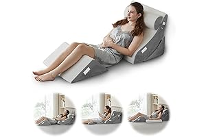 4-Piece Orthopedic Tummy Tuck Pillow Set for Post-Surgery Sleep