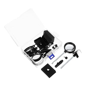 Optical Physics Science Kit with Plane Mirror, Concave Lens with Rack, and Prism 6pcs Teaching Equipment Set for Classroom Science Experiments