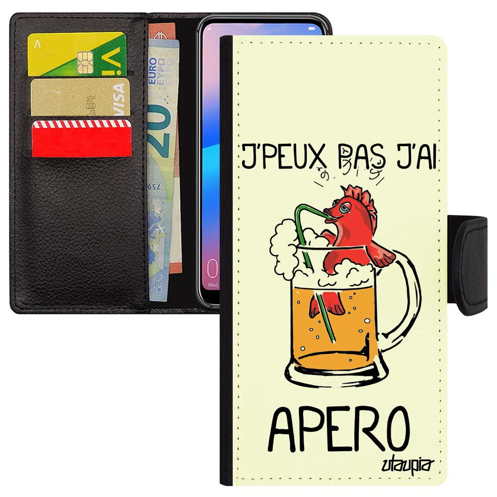 Coque Xiaomi Redmi Note 9s drole etui dessin poisson rouge biere - 2