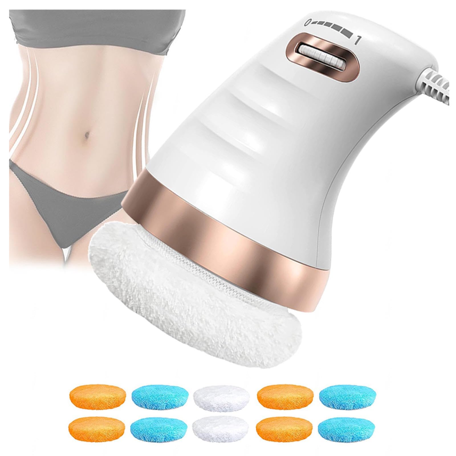 Masajeador Anticelulitico Reductor, con 10 Cojines De Masaje Mesoterapia Corporal, VibracióN De Velocidad Variable Anticelulitico Maquina, Aliviar El Dolor,Fatiga,Auto Masaje
