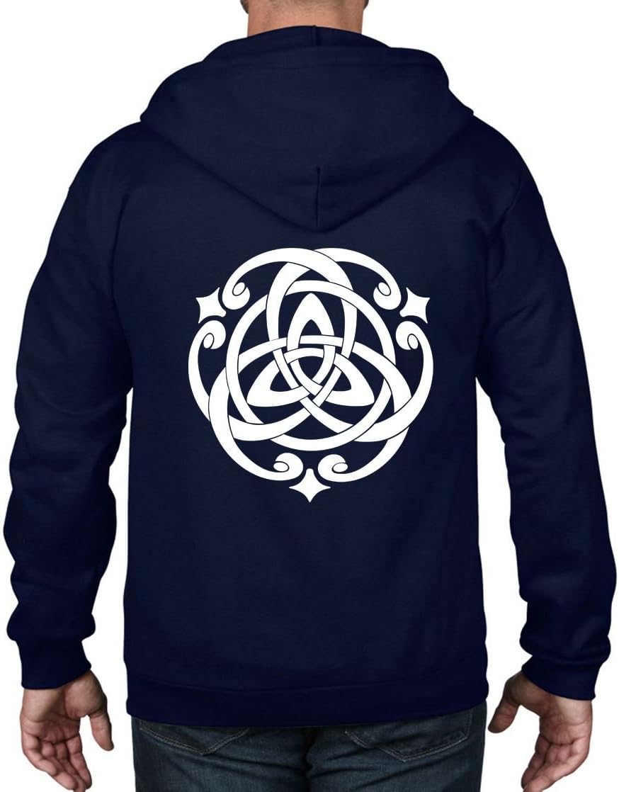 Tribal T-Shirts Men's Celtic Knot Full Zip Hoodie