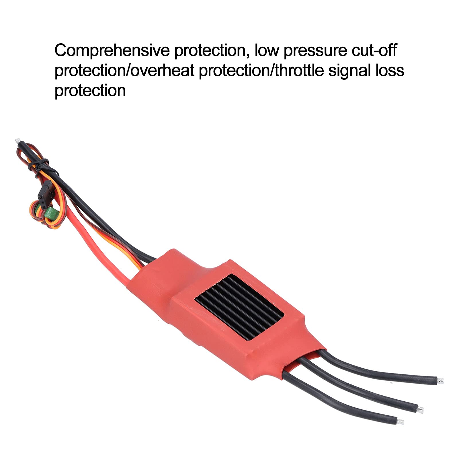 Controlador Electrónico de Velocidad sin Escobillas 70A para RC Drone FPV Racing, 5V 5A BEC Salida 2 7S Lipo Protección contra Sobrecalentamiento Alta Corriente
