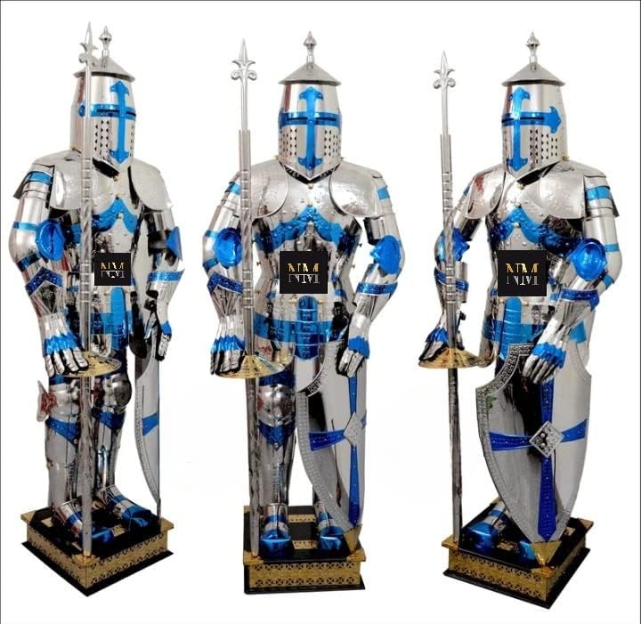 Medieval Full Suit of Armor Knight Fighting Templar Body Armour Cosplay LARP Reenactment Costume