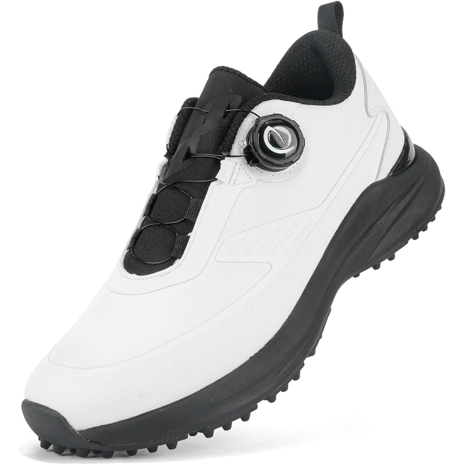 JiuQing Męskie buty golfowe bez kolców lekkie i wygodne miękkie wodoodporne oddychające buty do golfa idealne do chodzenia po polu golfowym
