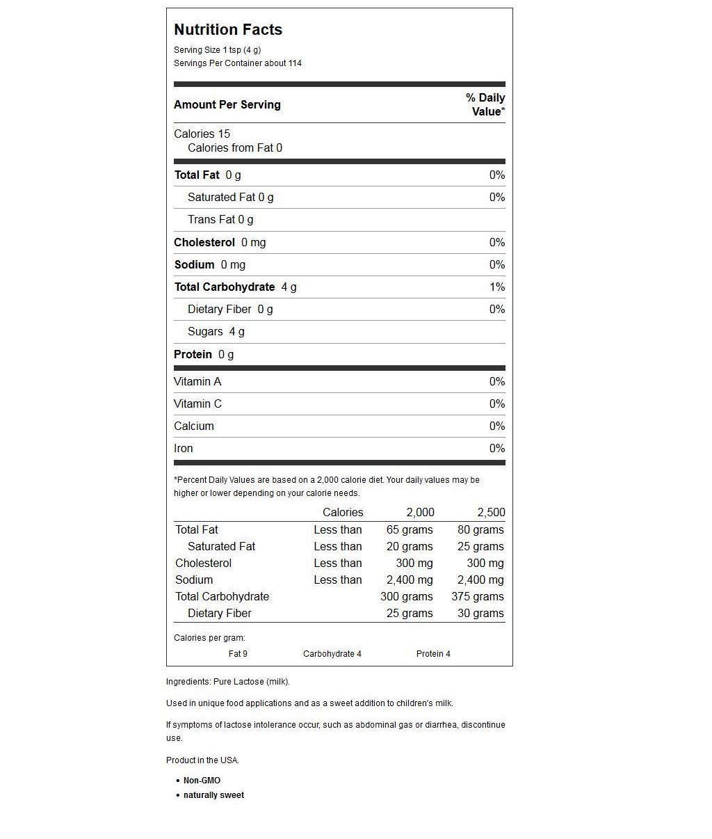 NOW Real Food Lattosio Puro 454g: Ideale Per Ricette E Per Favorire La Flora Intestinale