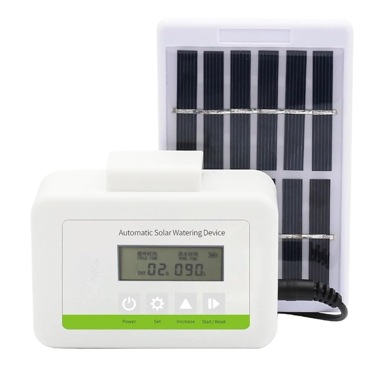 Qiumi Garden Water Controller, Lawn, Garden Flowers, Balcony Watering Controller Smart Irrigation for Home Garden Solar Power(RMAWS-A01)
