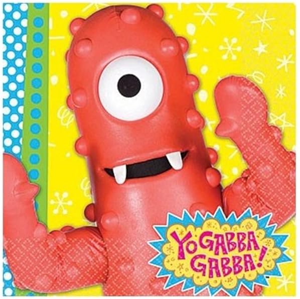 Amscan Beverage Napkins | Yo Gabba Gabba Collection | Party Accessory