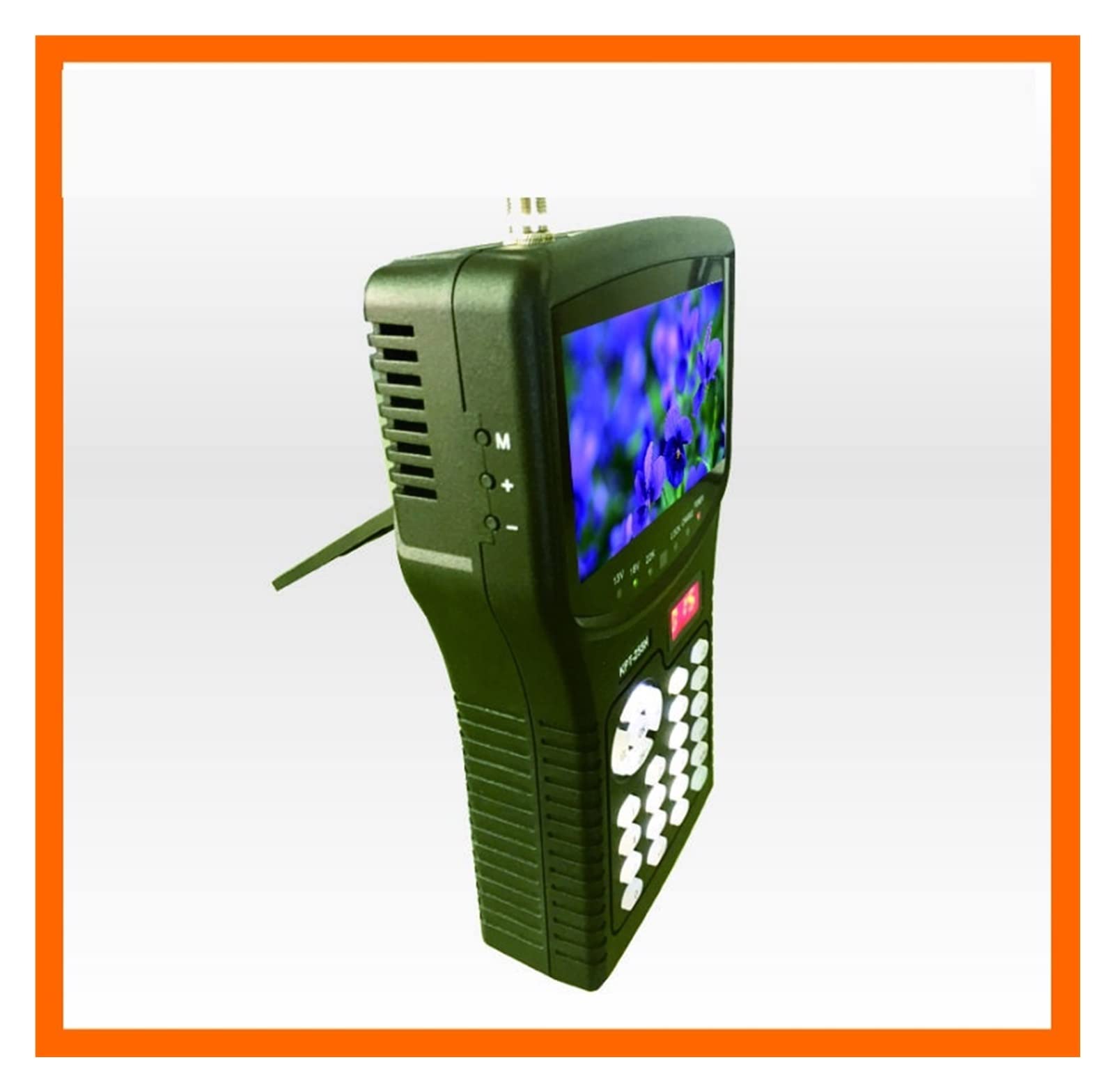 Buscador de señal satelital, Buscador De Satélite, KPT-255H Sat HD Reemplace El Monitor Kpt-055h Prueba Señal DVB-S/S2 4,3 Pulgadas con Salida AV USB para Un Uso Flexible