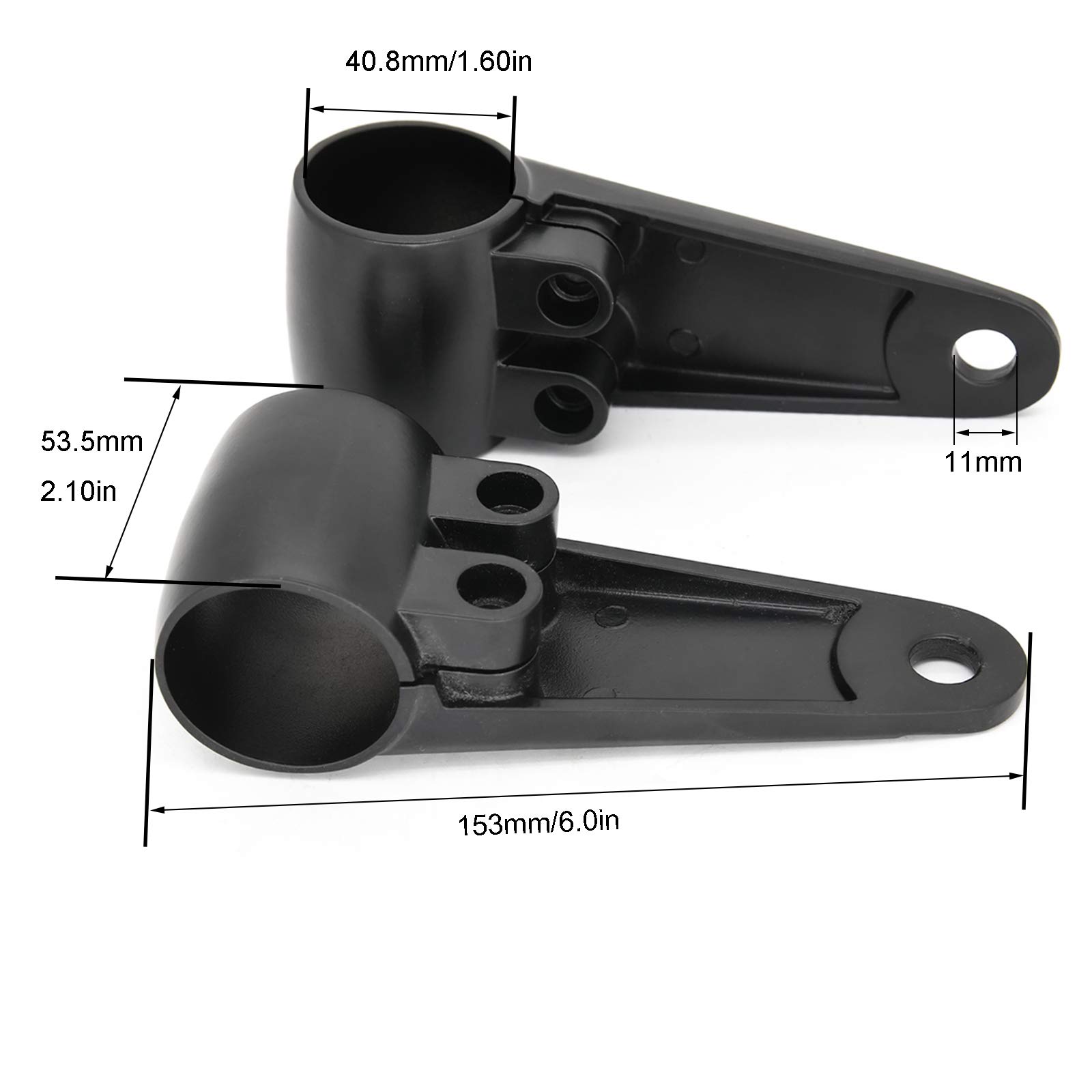 Chrome Fork Mounts For 35mm-41mm Tubes - Maati Srijan