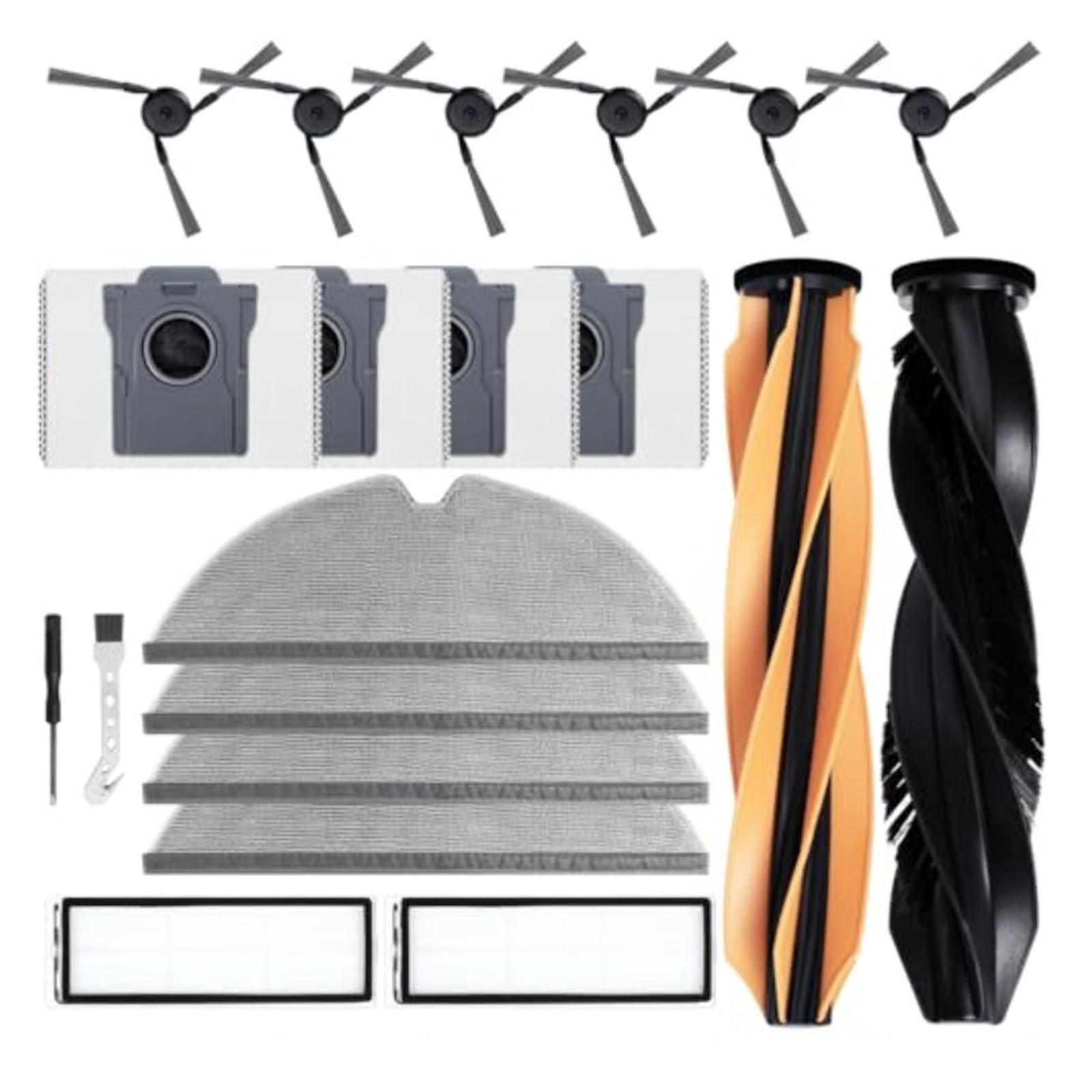Compatibile con DREAME, D20 Plus Spazzole Filtri Panni Sacchetti Kit